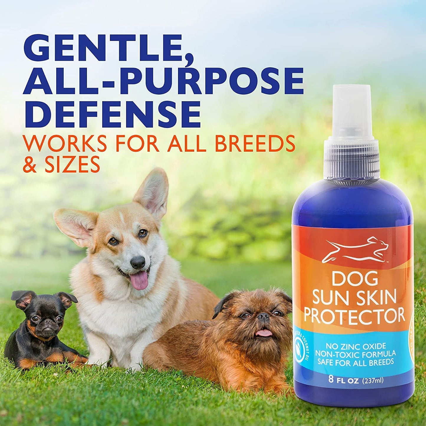Dog Sunscreen Spray - Safe for All Breeds, 8 oz