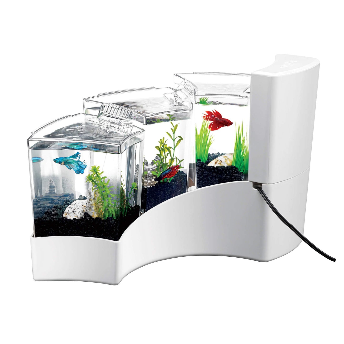 Betta Falls Aquarium Kit - White