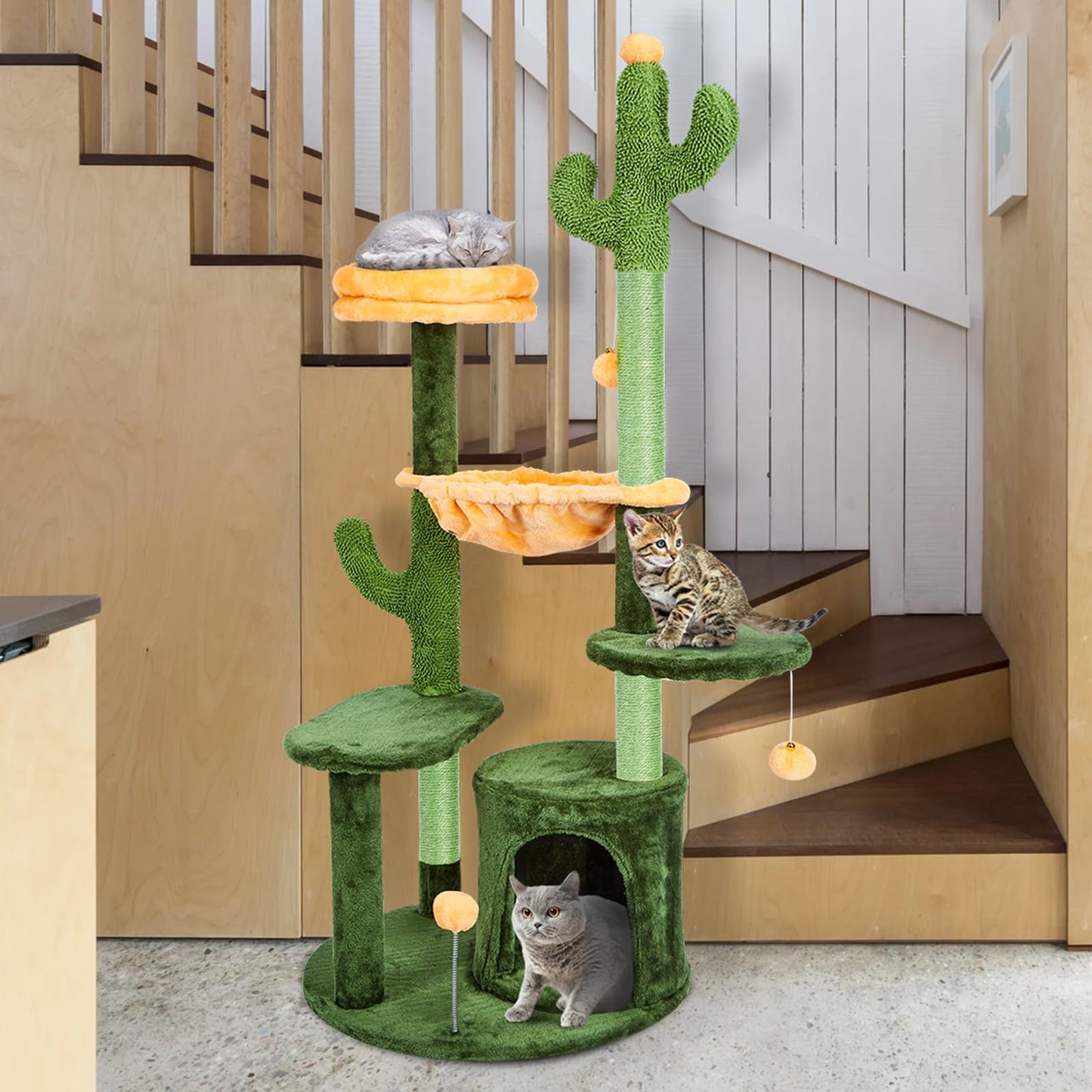 Cactus Cat Tree - 52” Tall