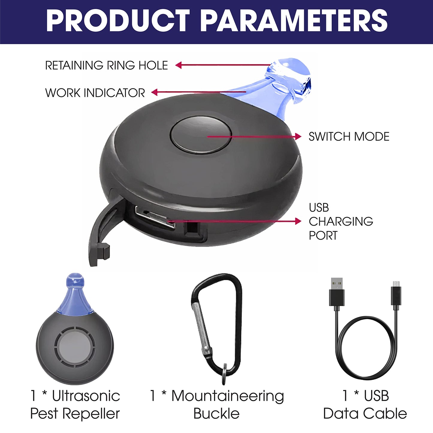 Ultrasonic Flea and Tick Repeller for Dogs and Cats