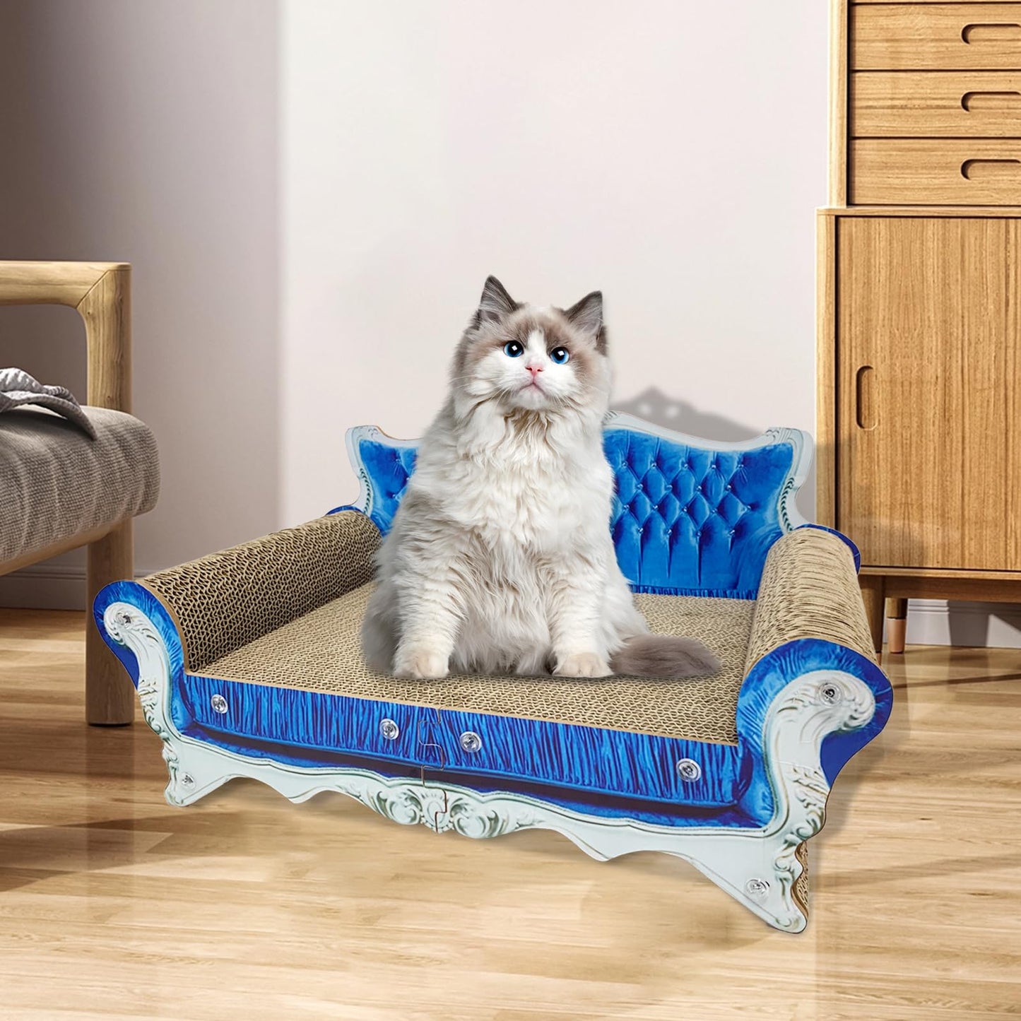 Luxury Cardboard Cat Scratcher Sofa