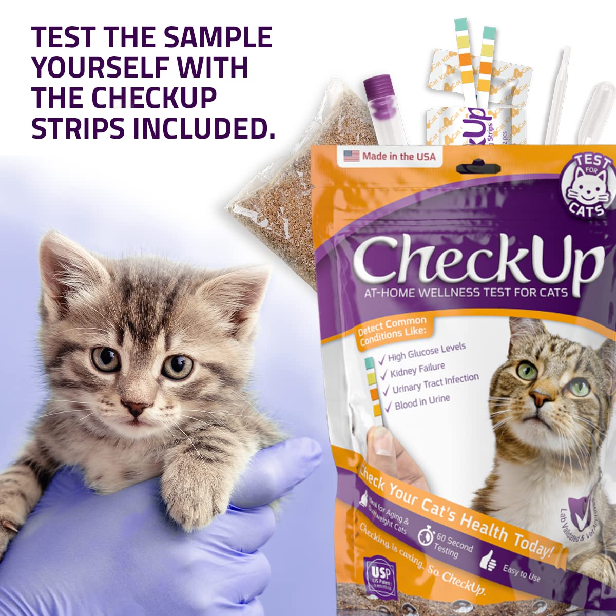 Cat Wellness Test Kit - Home Urine Collection