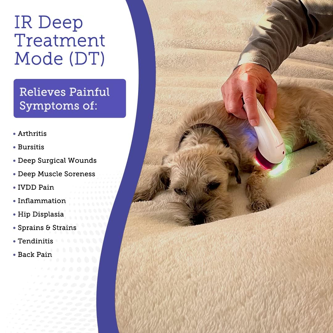 Light Therapy for Dogs and Pets For Muscle & Joint Pain Relief, Reduce Inflammation, Heal Wounds, & Clear Skin Problems