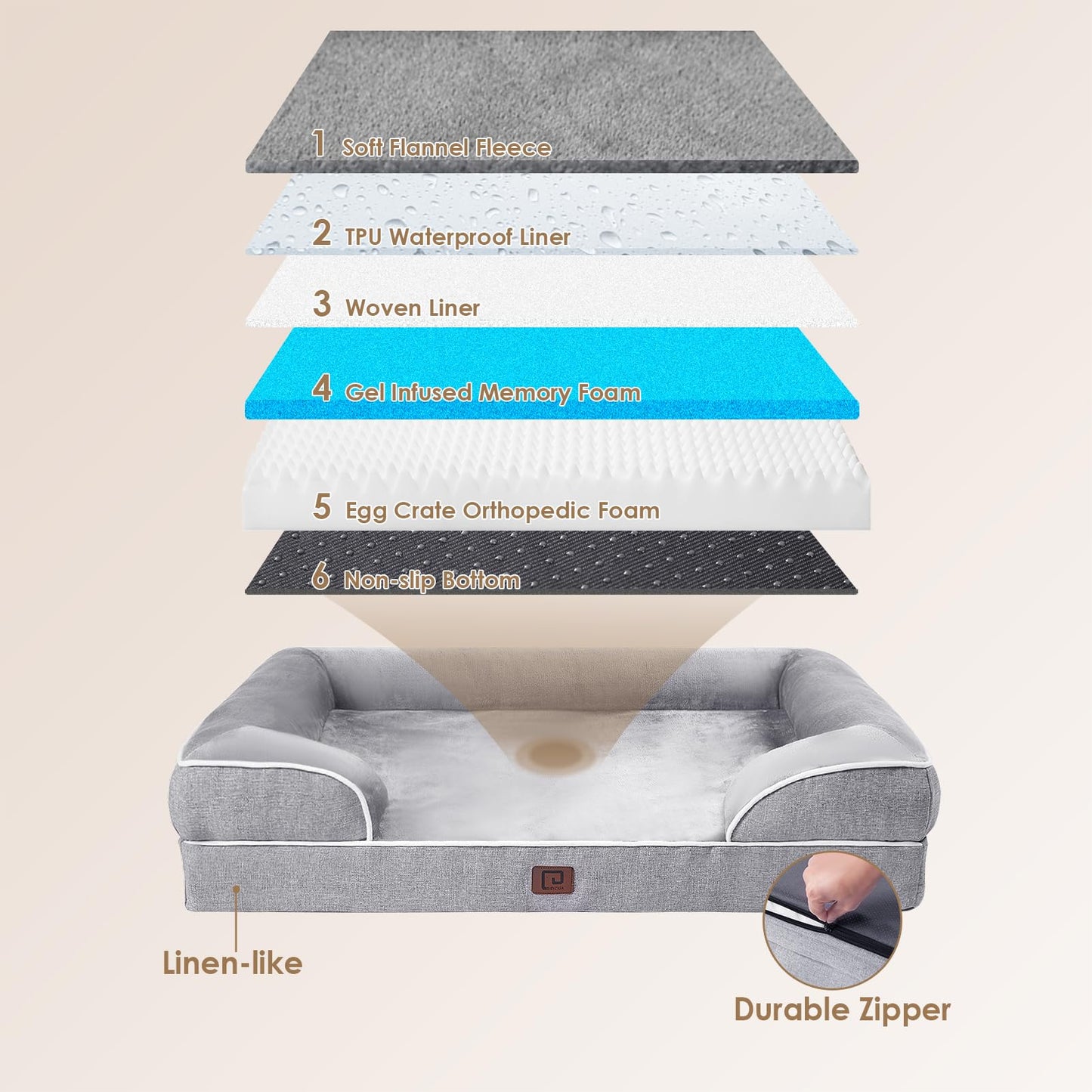 Orthopedic Dog Bed - XL Memory Foam