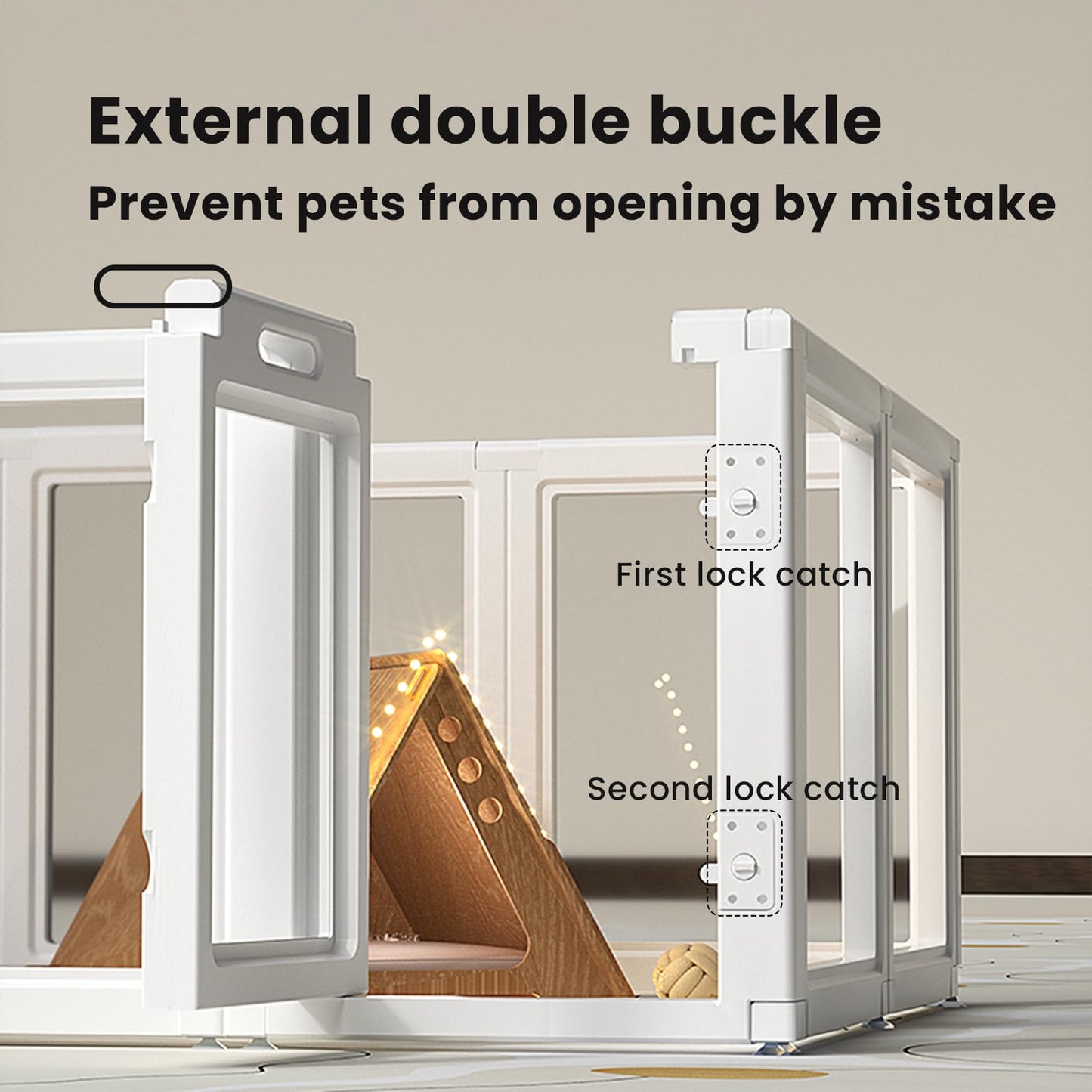 Clear Dog Playpen - 10 Pieces