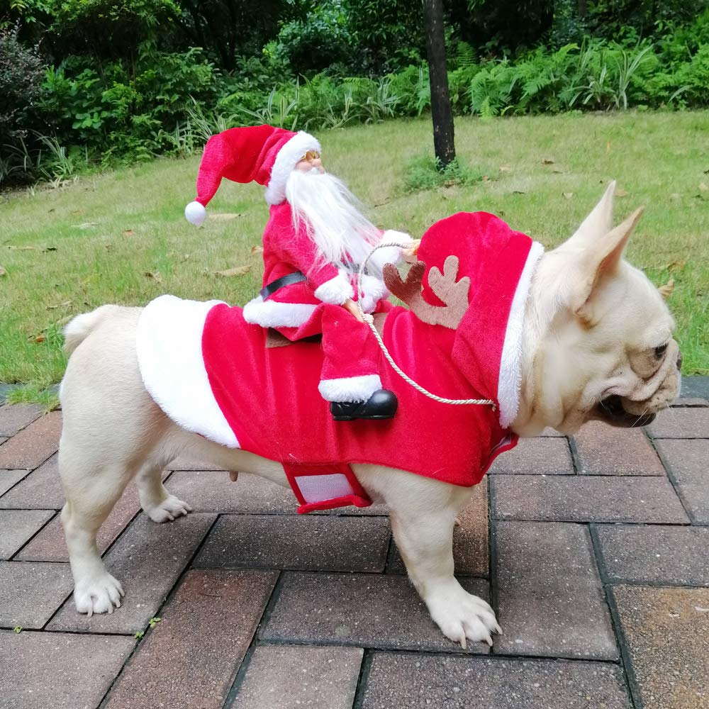 Santa Dog Costume - Christmas Pet Outfit