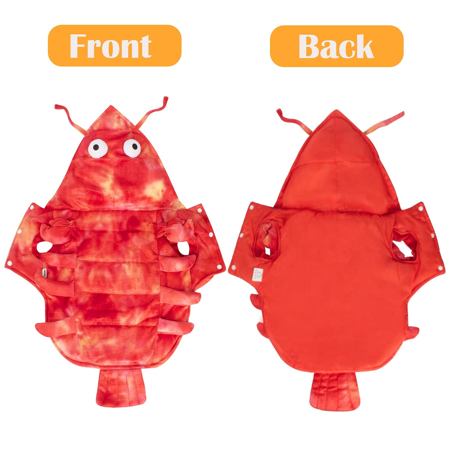 Funny Dog Lobster Costume - Small, S