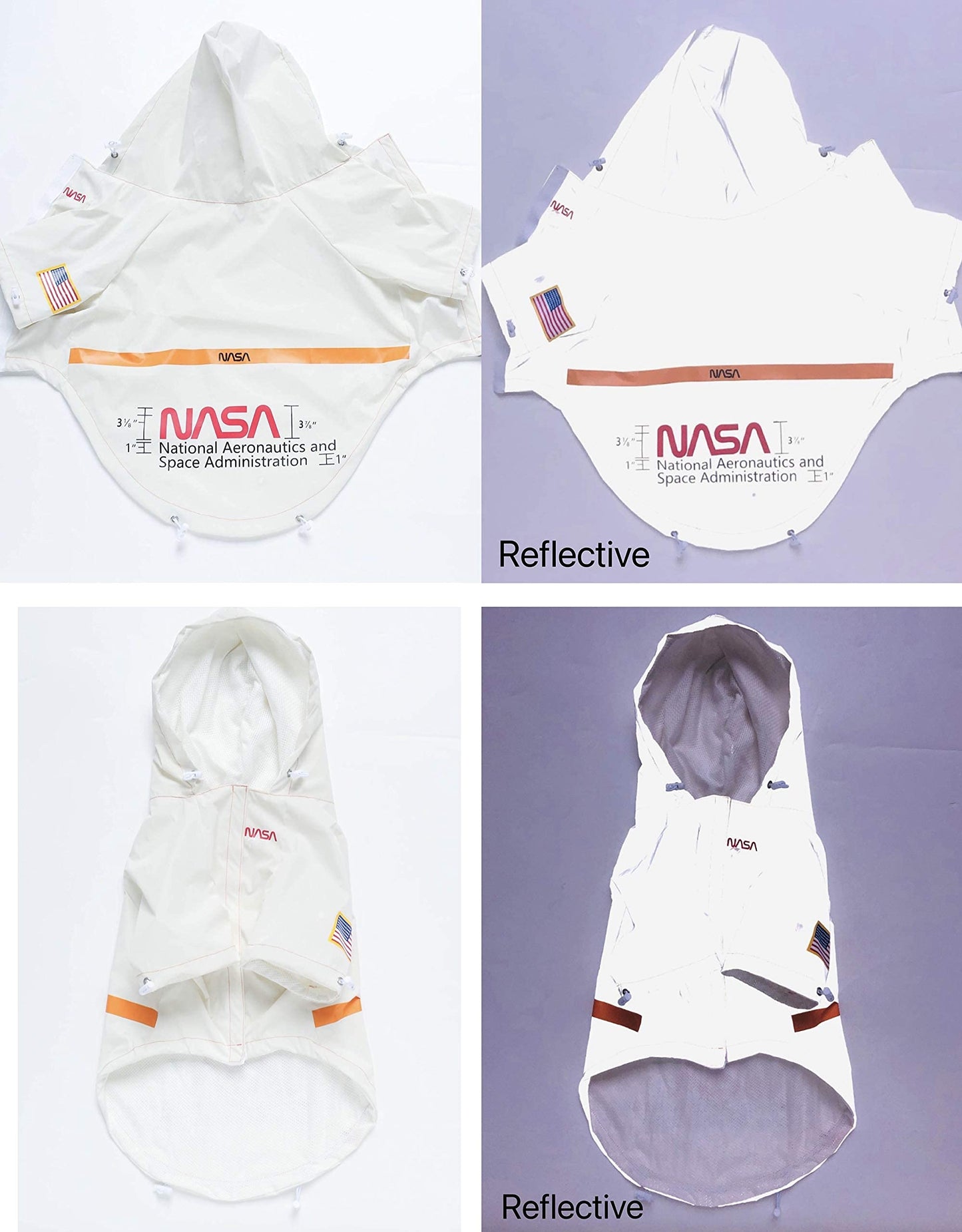 NASA Dog Raincoat - Reflective Waterproof
