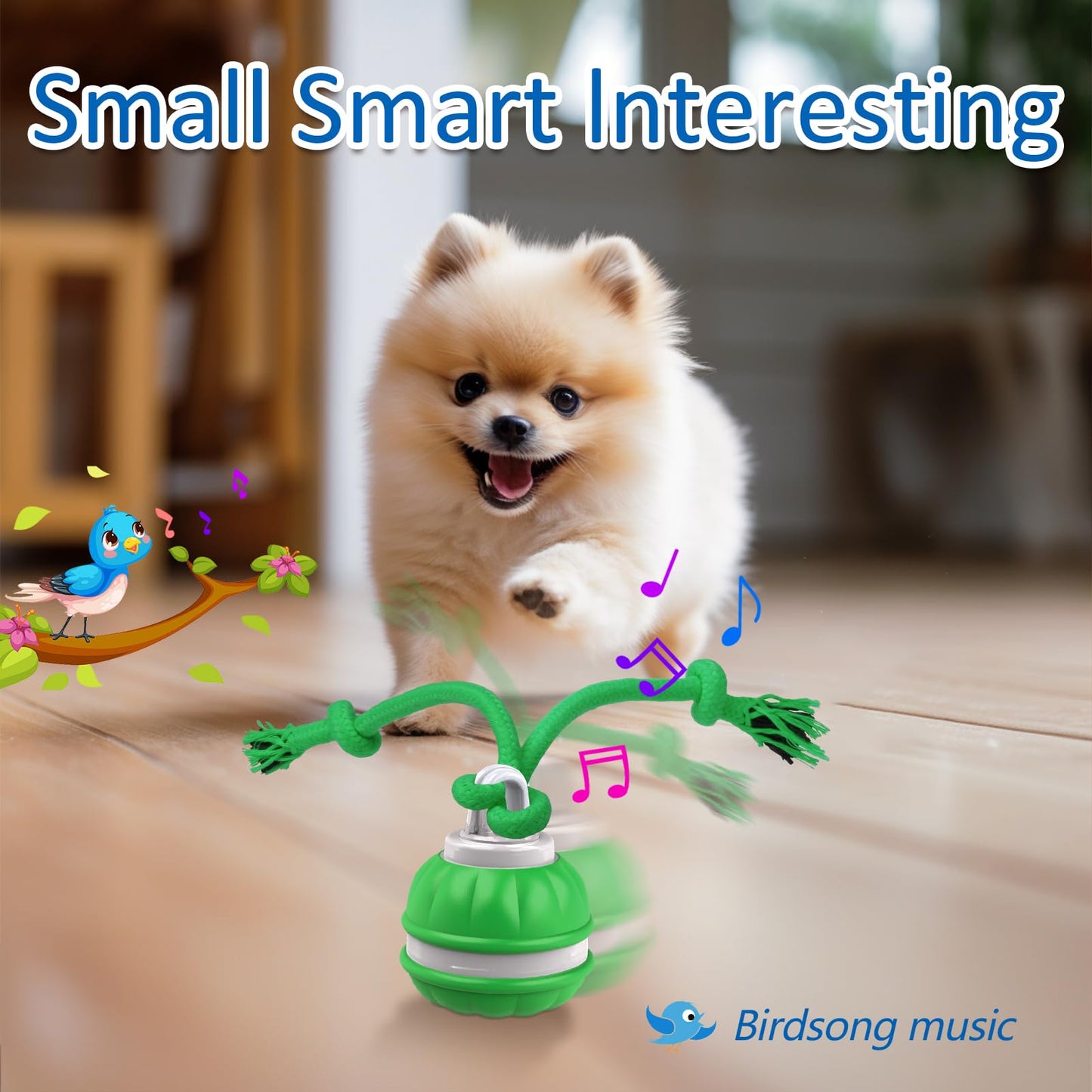 Interactive Dog Toys - Motion Activated Rolling Ball