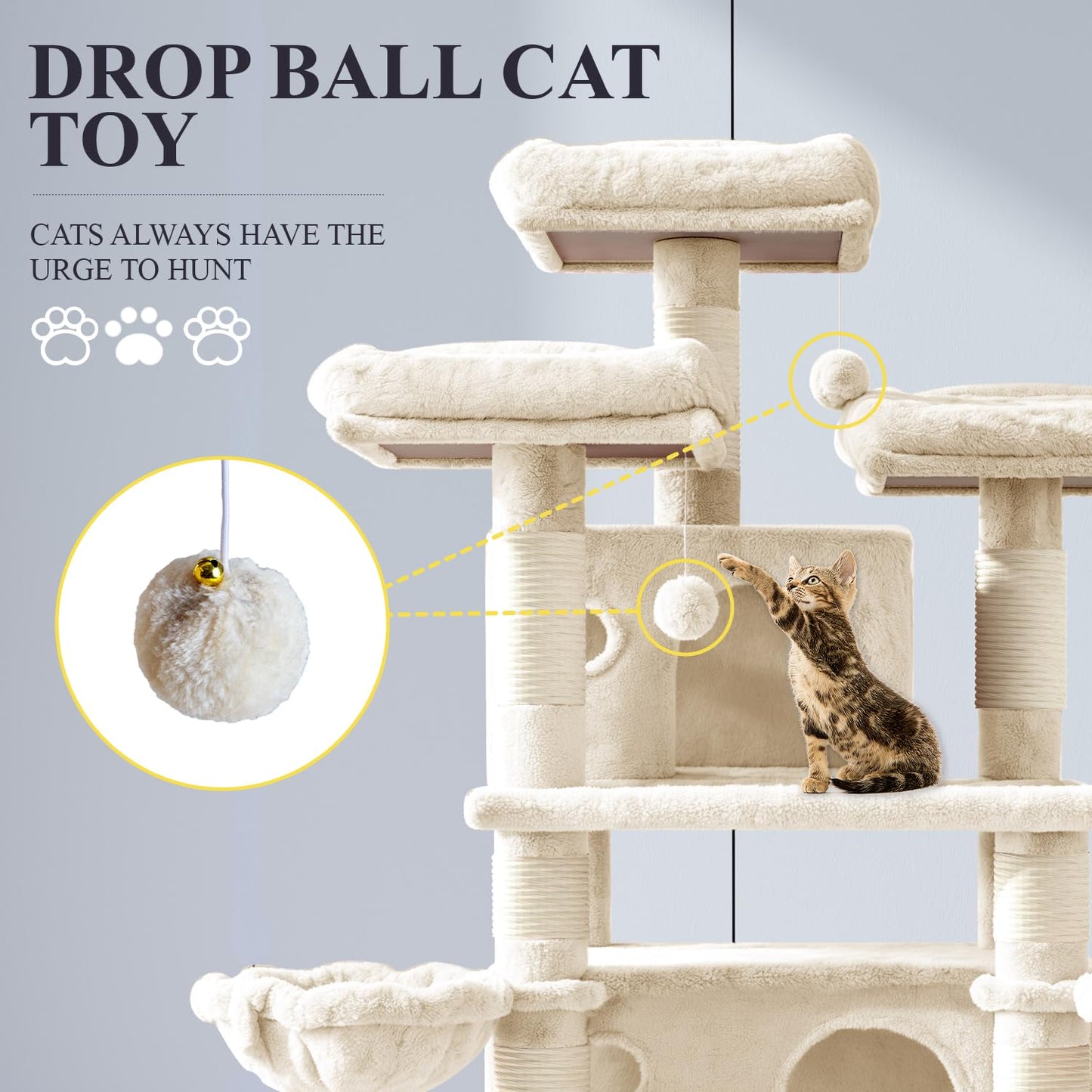 Multi-Level Sisal Cat Tower