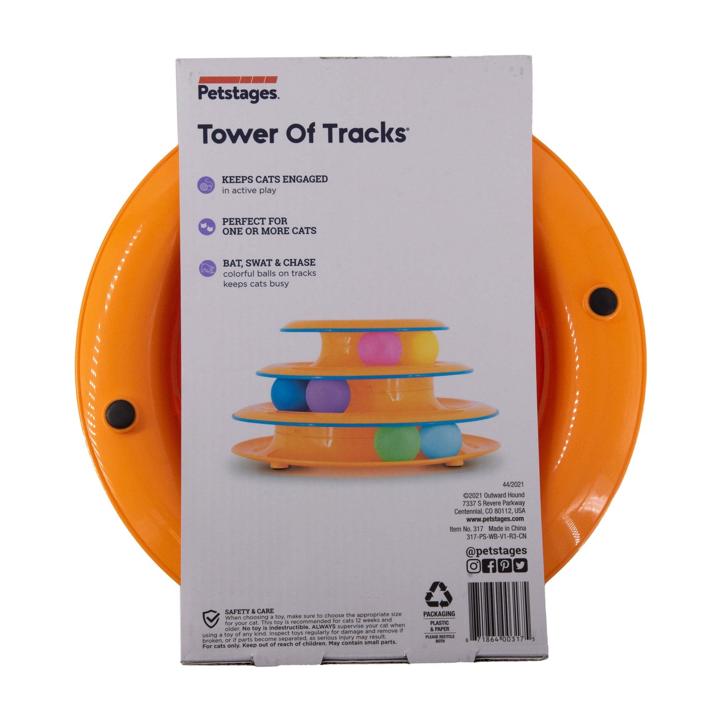 Tower of Tracks Cat Toy - 3-Tier Interactive