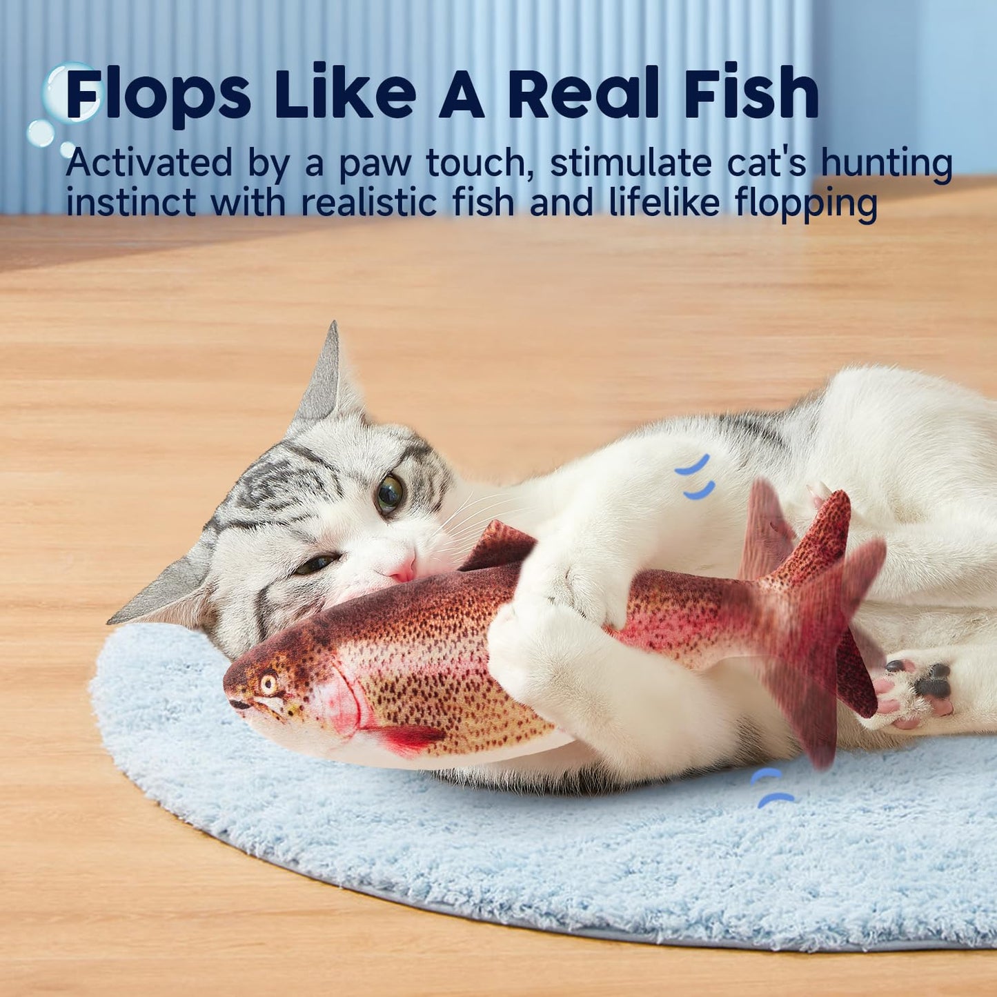 Electric Flopping Fish Cat Toy - 10.5"