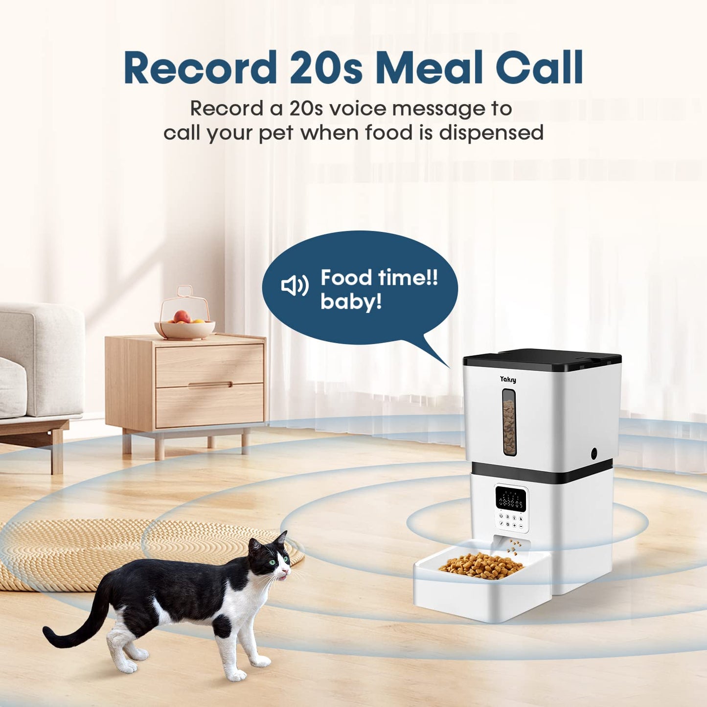 Large Automatic Dog Feeder - 8L Capacity