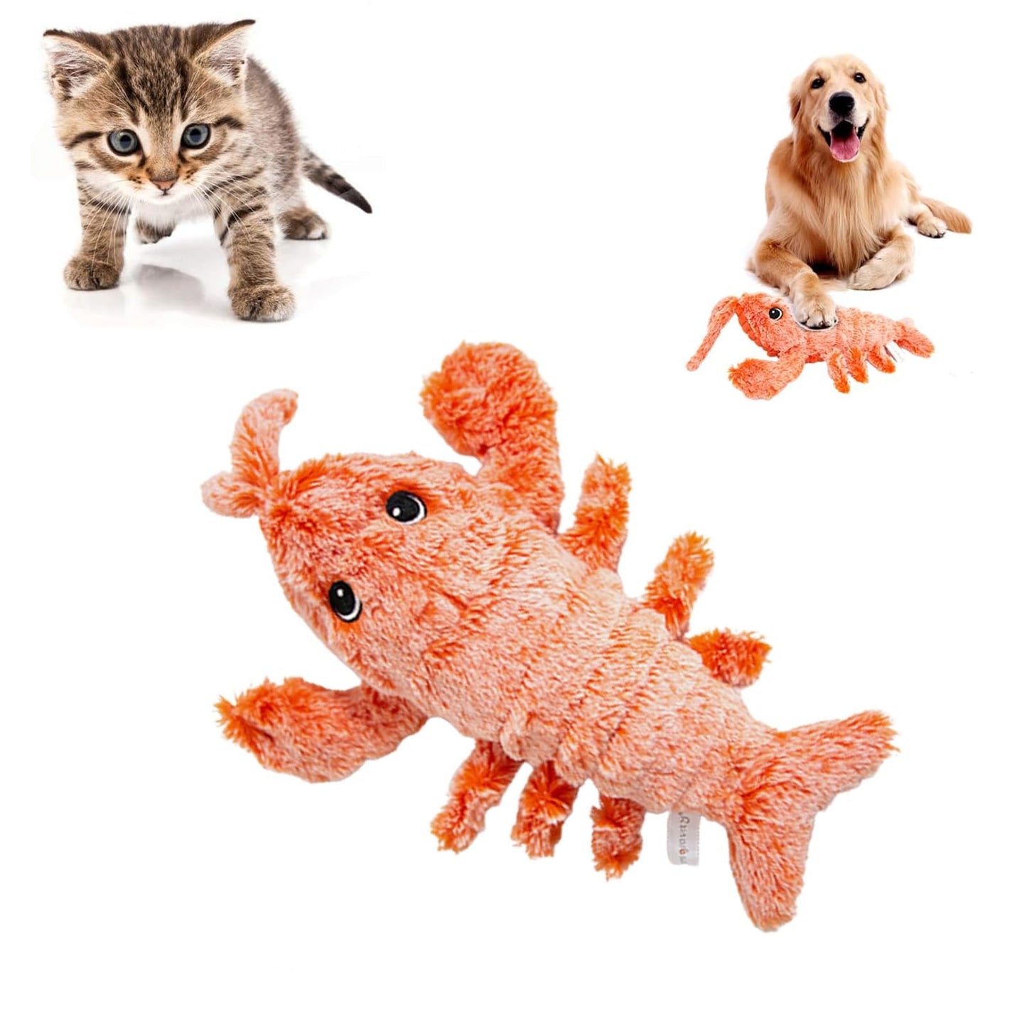 Flopping Lobster Toy for Cats & Dogs