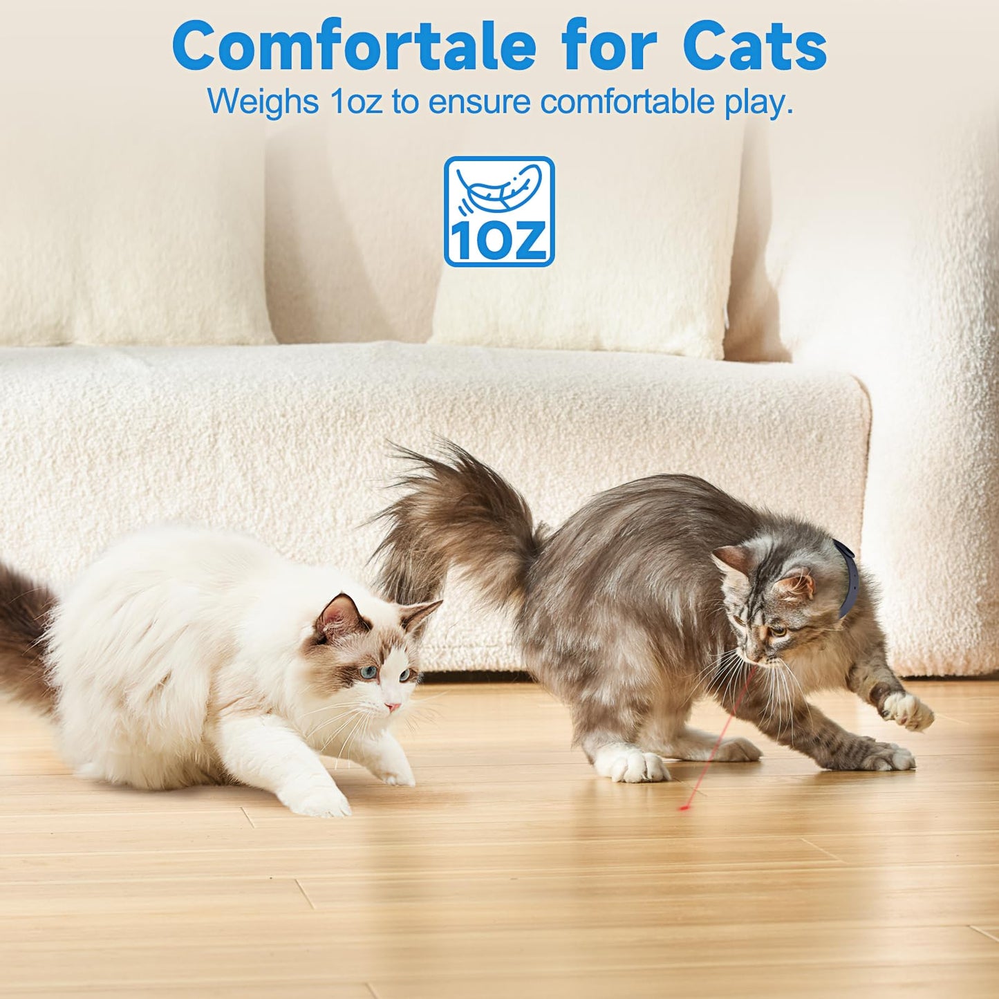 Wearable Automatic Cat Toy with LED Lights
