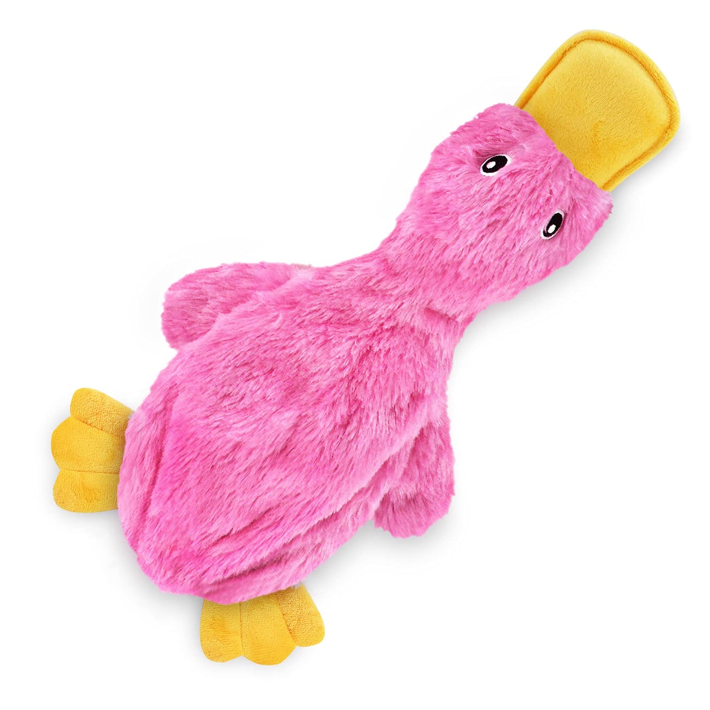 Crinkle Dog Toy - No Stuffing Duck with Squeaker