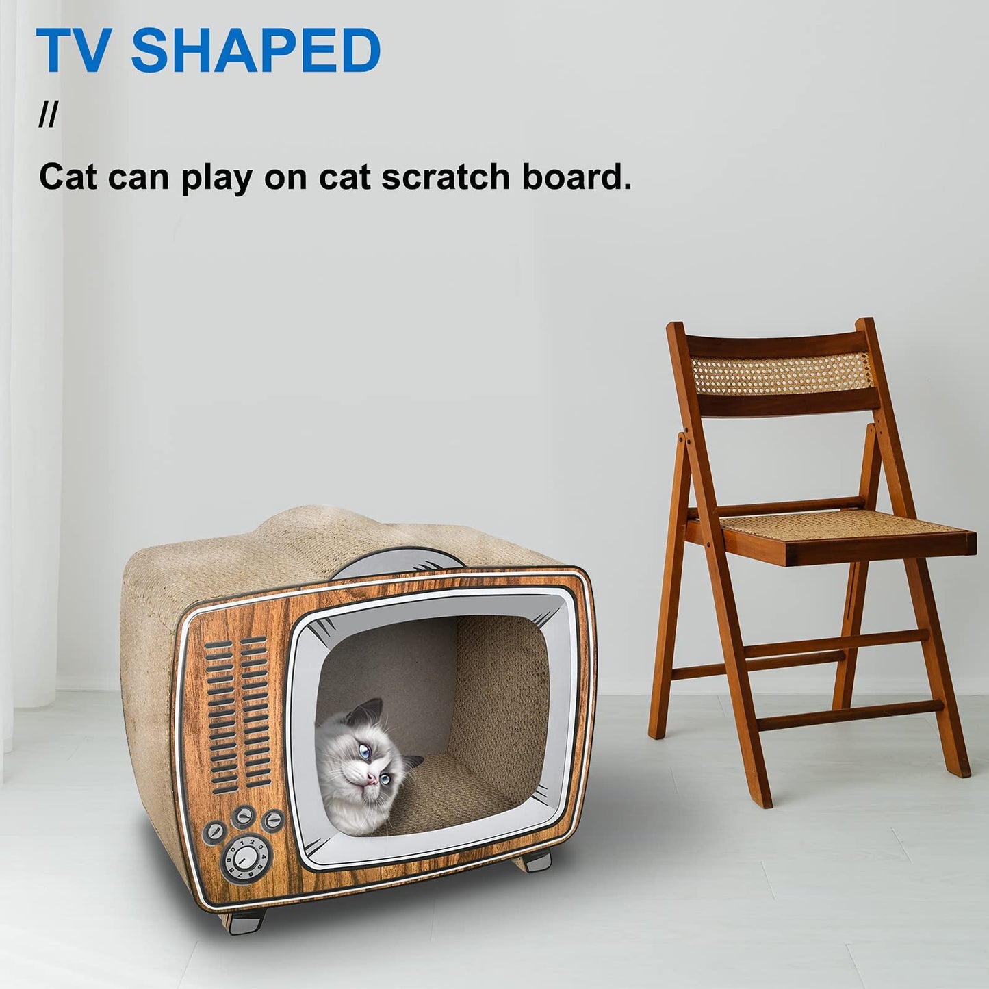 Cat Scratcher with Ball Track & Lounge Bed