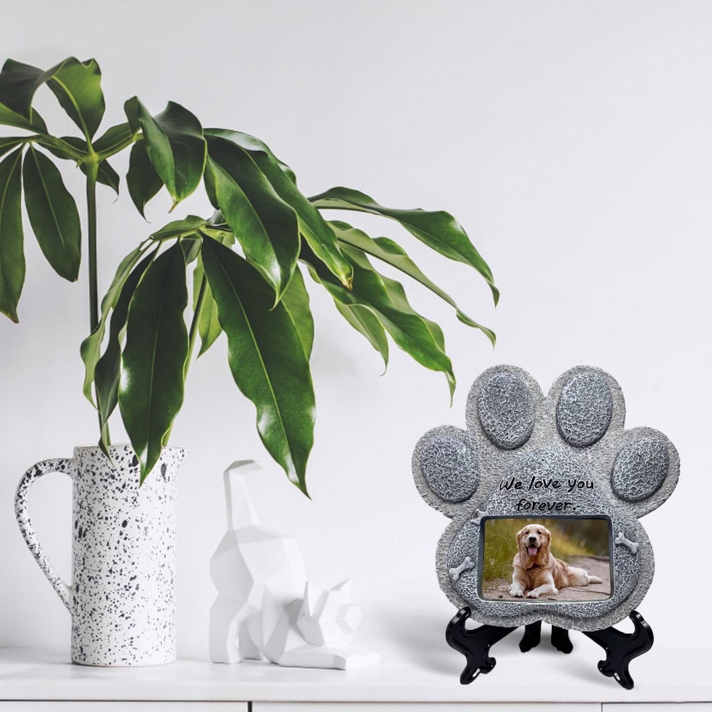 Pet Memorial Stones for Dogs - Paw Shaped