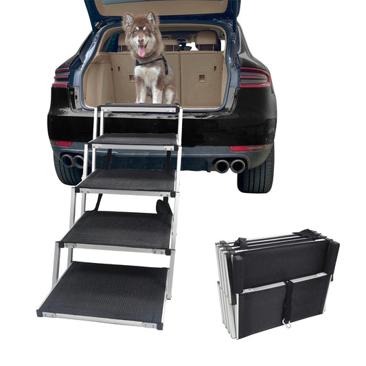 5-Step Dog Ramp - Supports Up to 150 Lbs