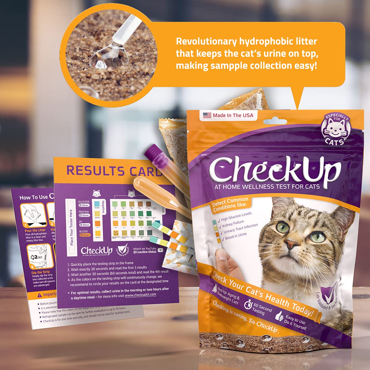 Cat Wellness Test Kit - Home Urine Collection