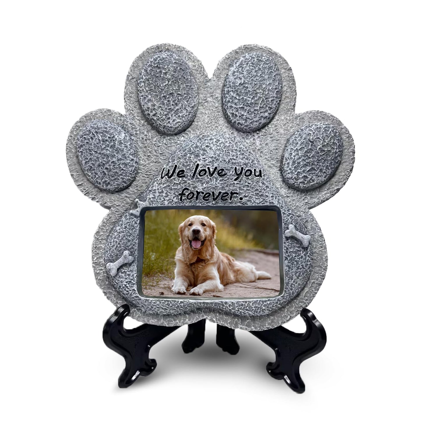 Pet Memorial Stones for Dogs - Paw Shaped