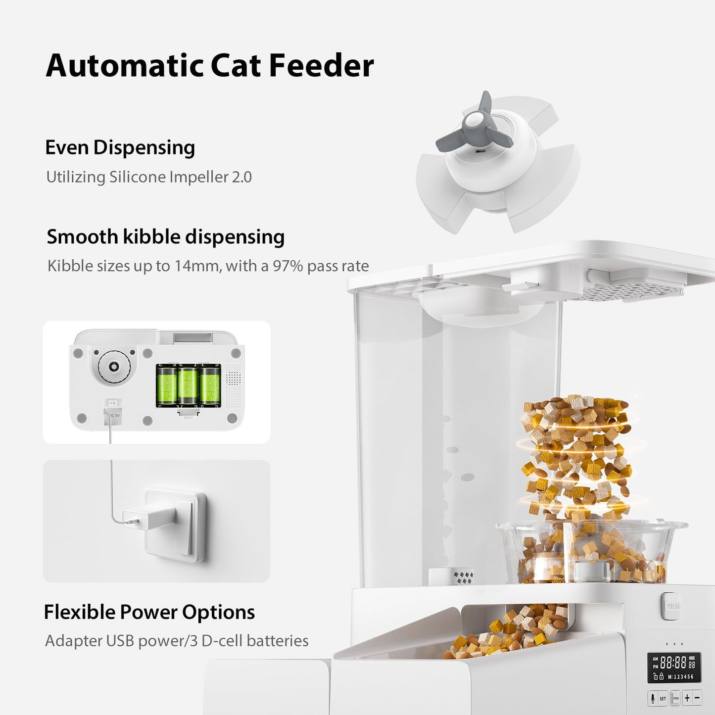Automatic Cat Feeder & Water Dispenser Combo
