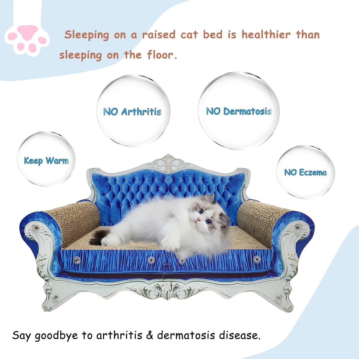 Luxury Cardboard Cat Scratcher Sofa