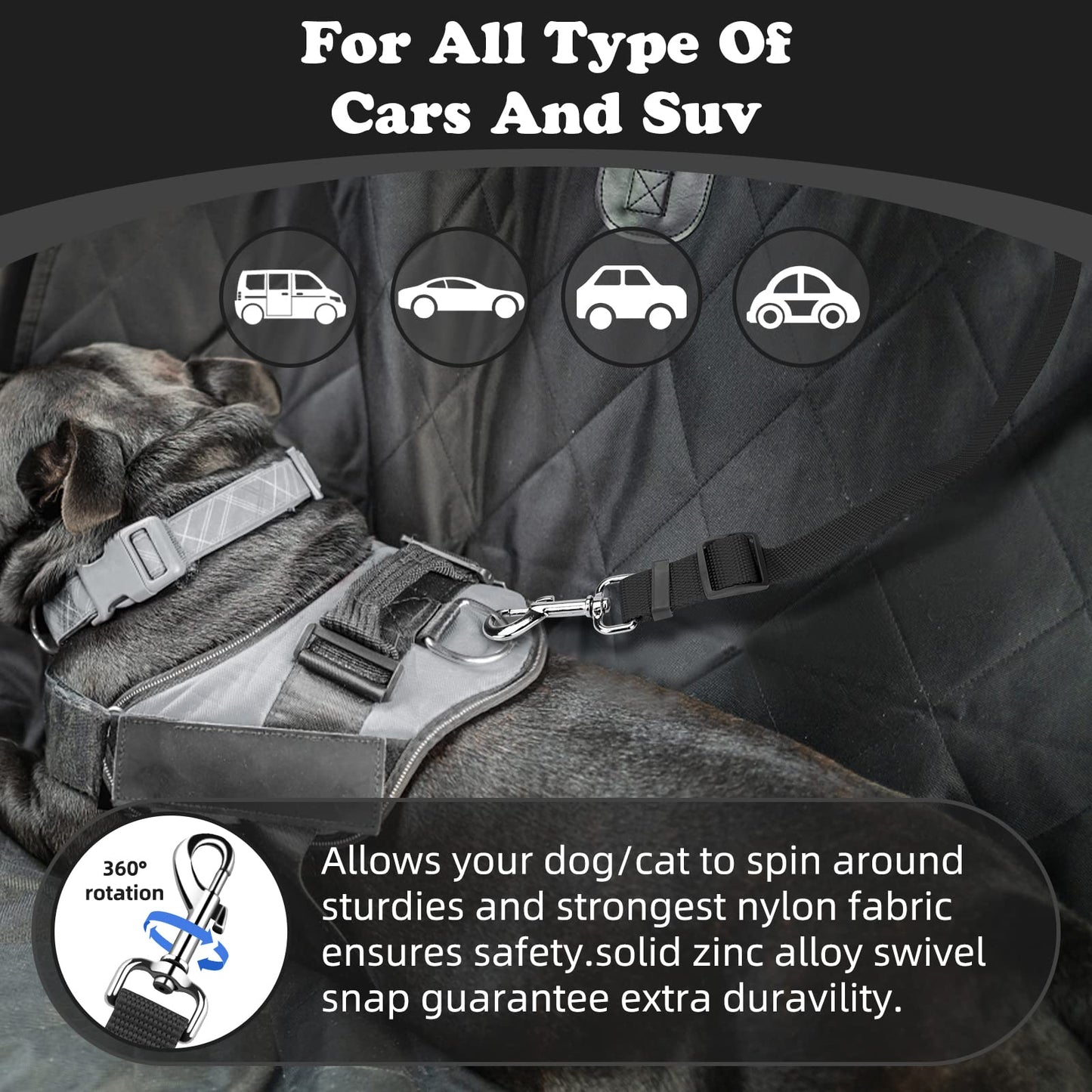Dog & Cat Car Seat Belt - 2 Pack