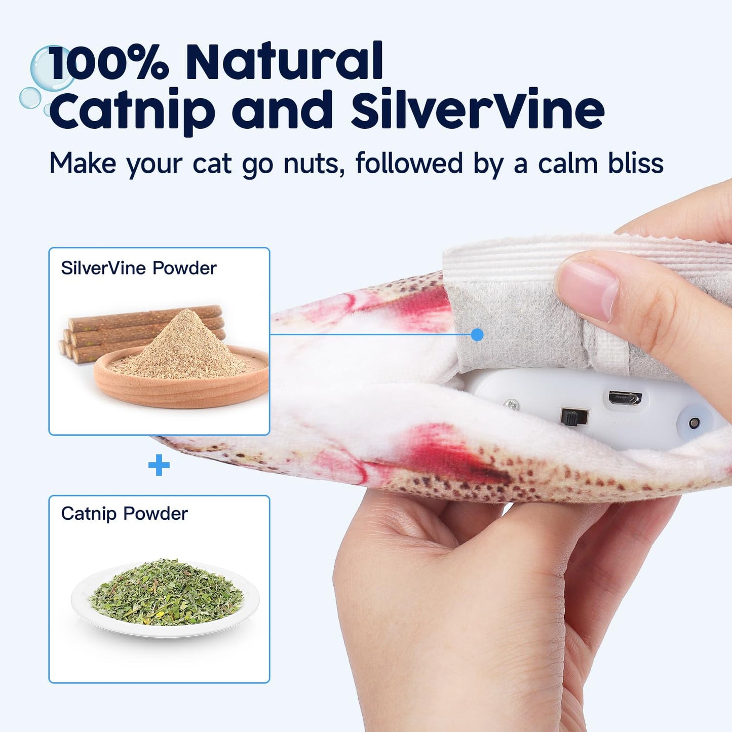 Electric Flopping Fish Cat Toy - 10.5"