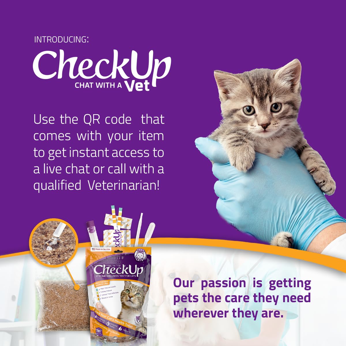 Cat Wellness Test Kit - Home Urine Collection