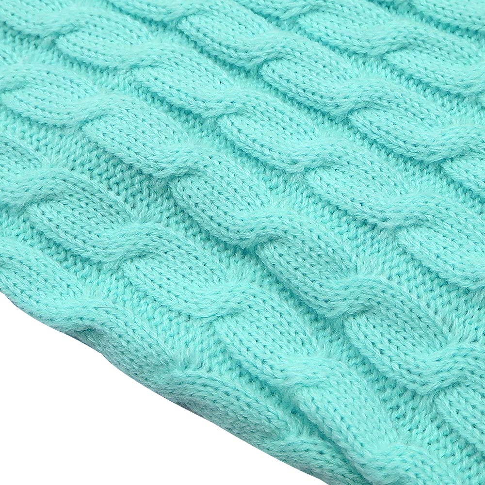 Pretty Puppy Sweater Dress - Blue (S)