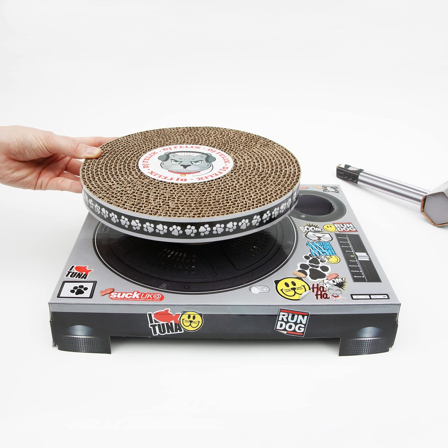 DJ Cat Turntable Scratcher - Cardboard