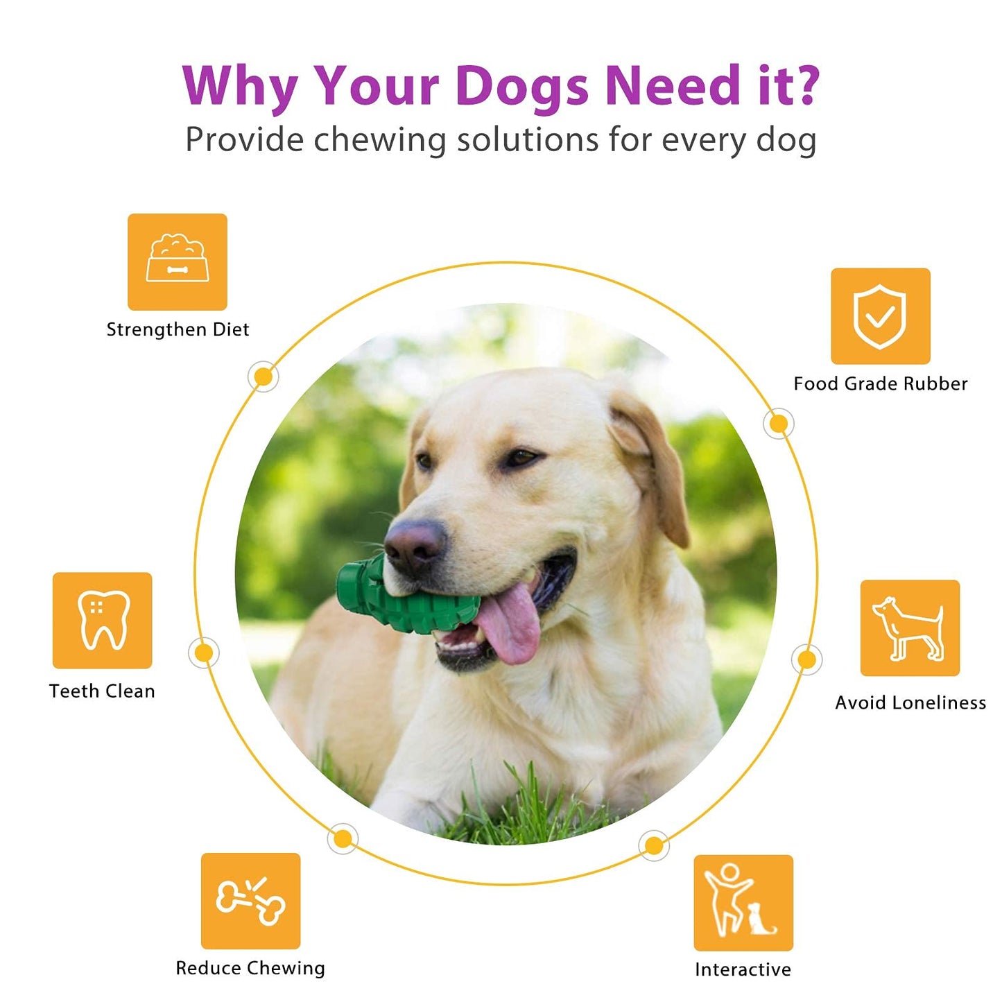 Indestructible Dog Chew Toy - Large Breed Durable