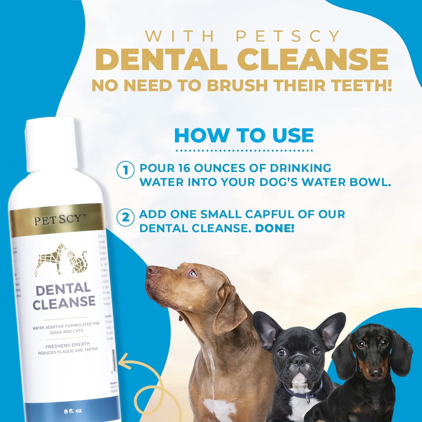 Dental Cleanse for Cats & Dogs - 8 Oz
