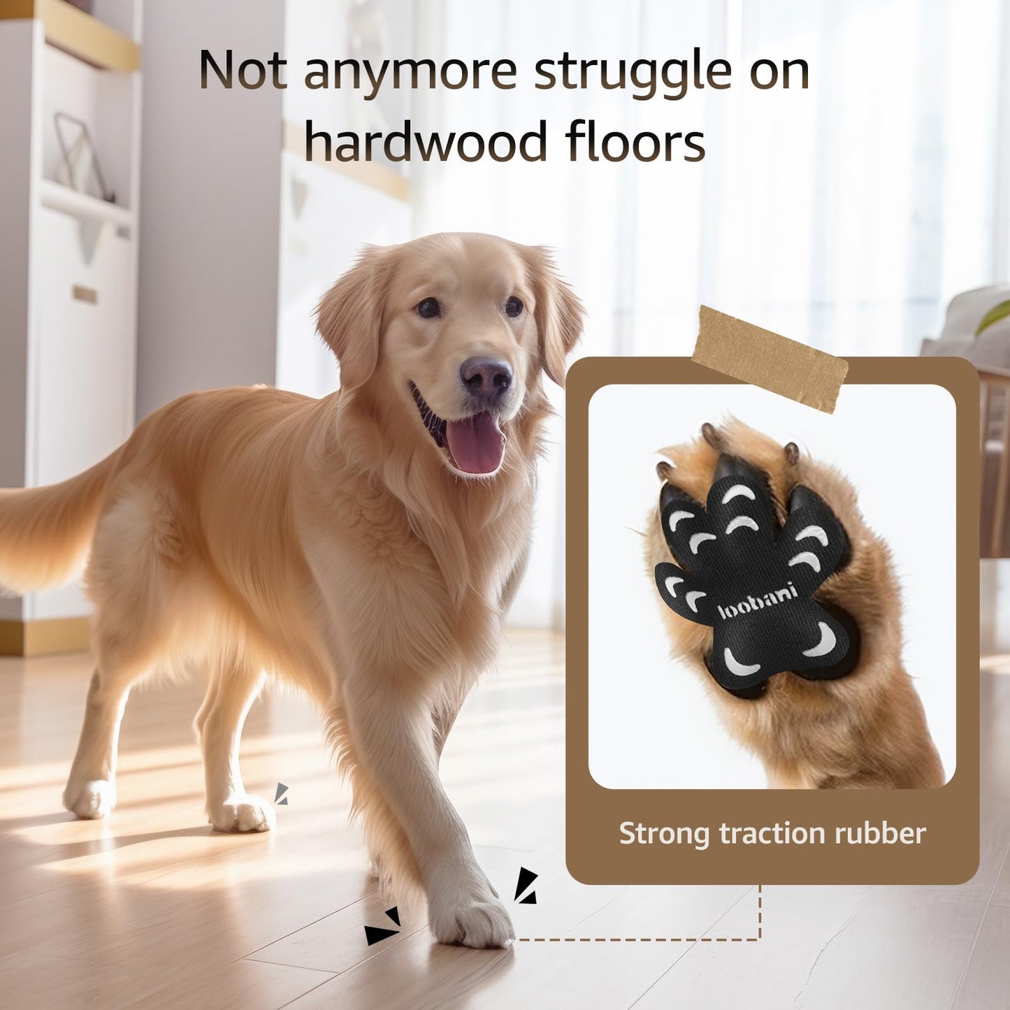 Anti-Slip Dog Paw Protector for Senior Dogs