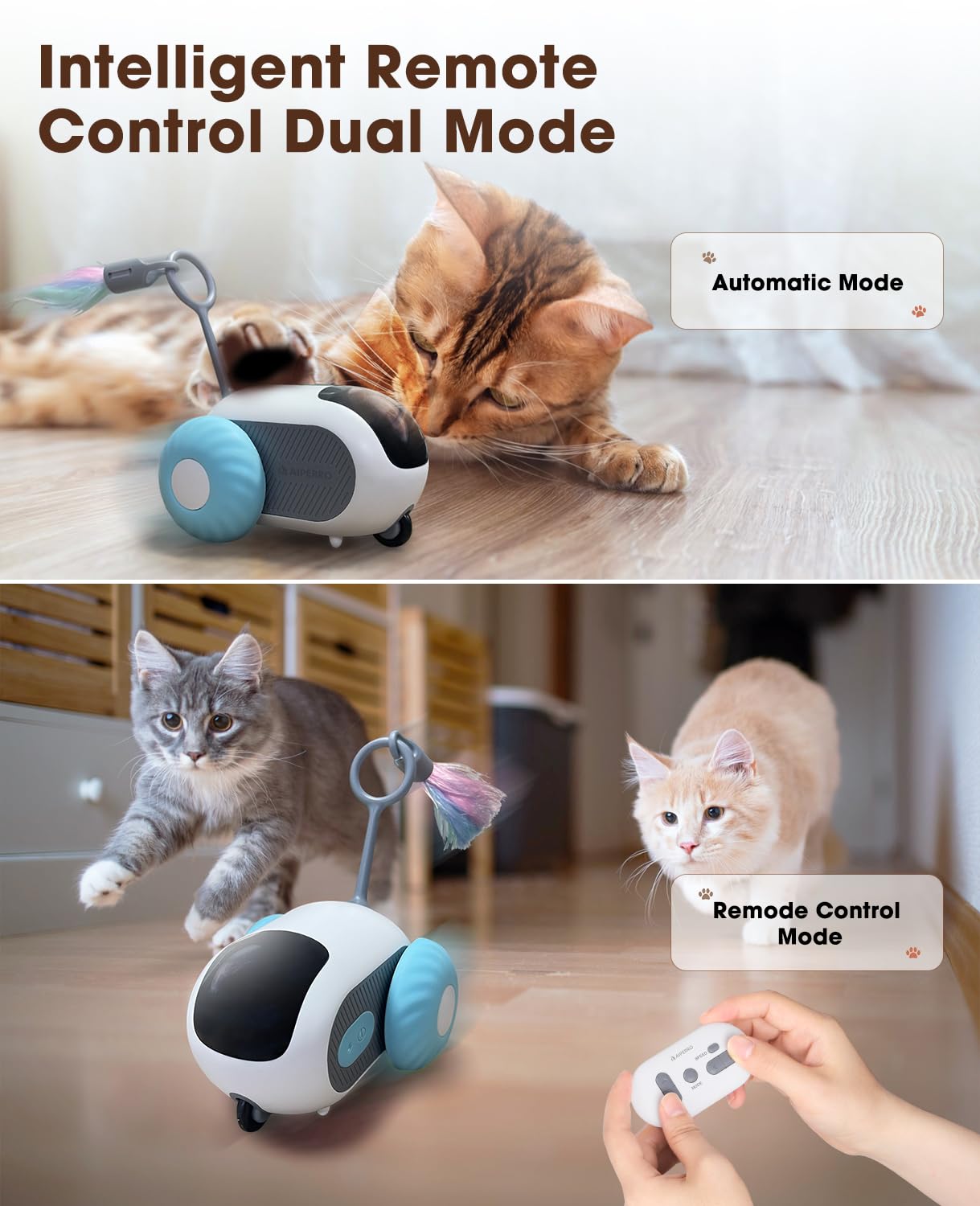 Interactive Cat Toy - Smart & Rechargeable