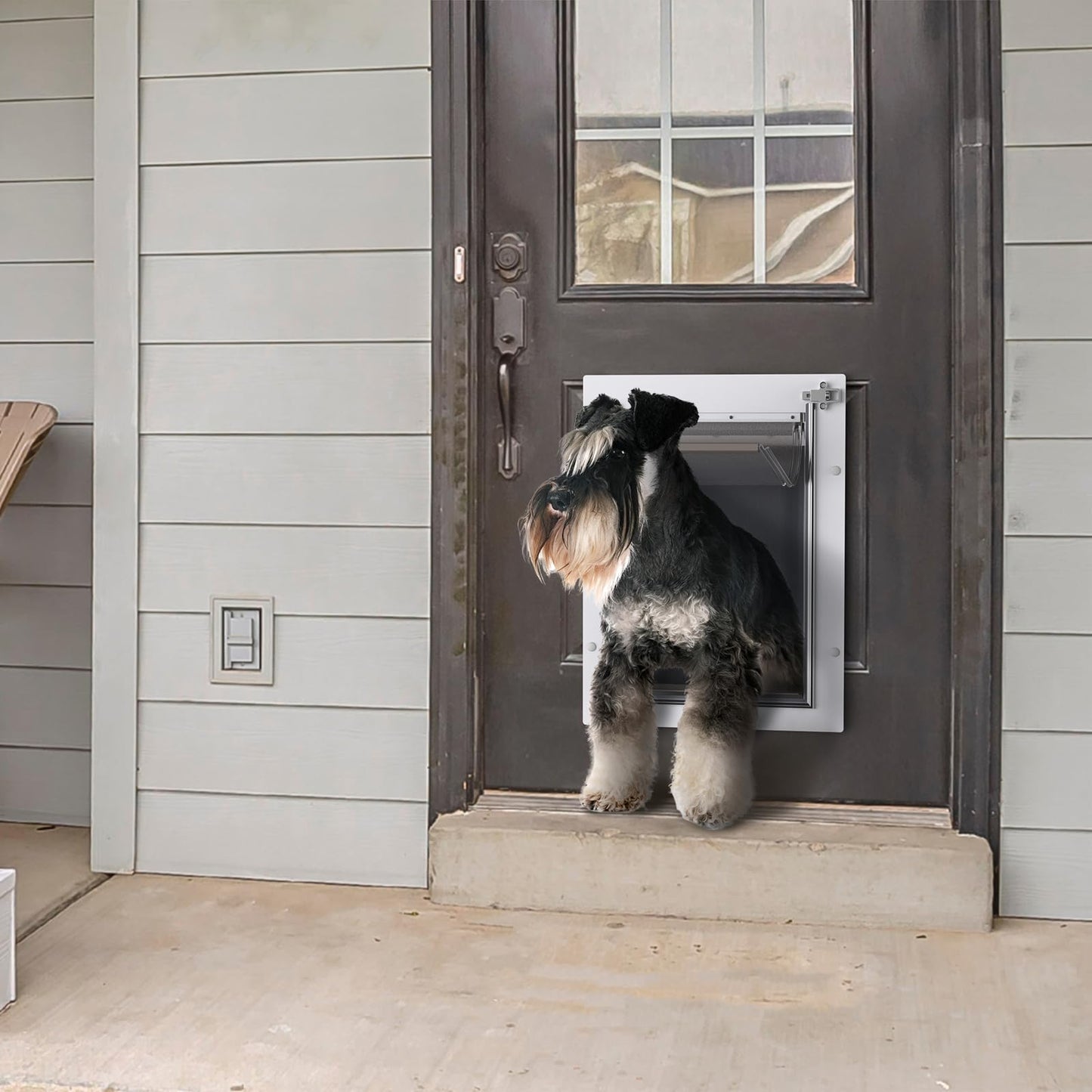 3-Flap Steel Pet Door - Medium