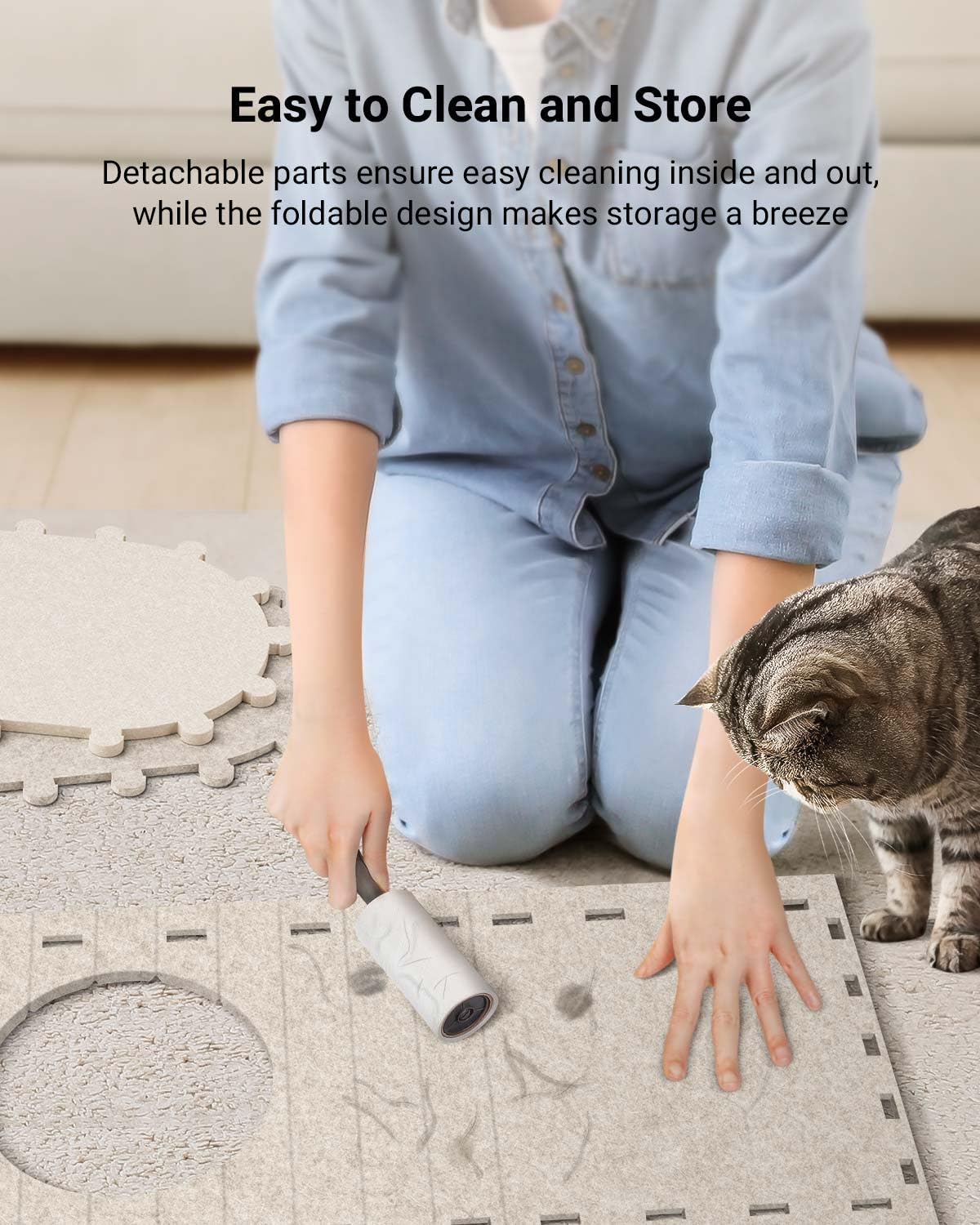 Cat Cave Beds - Foldable Hideaway for Indoor Cats