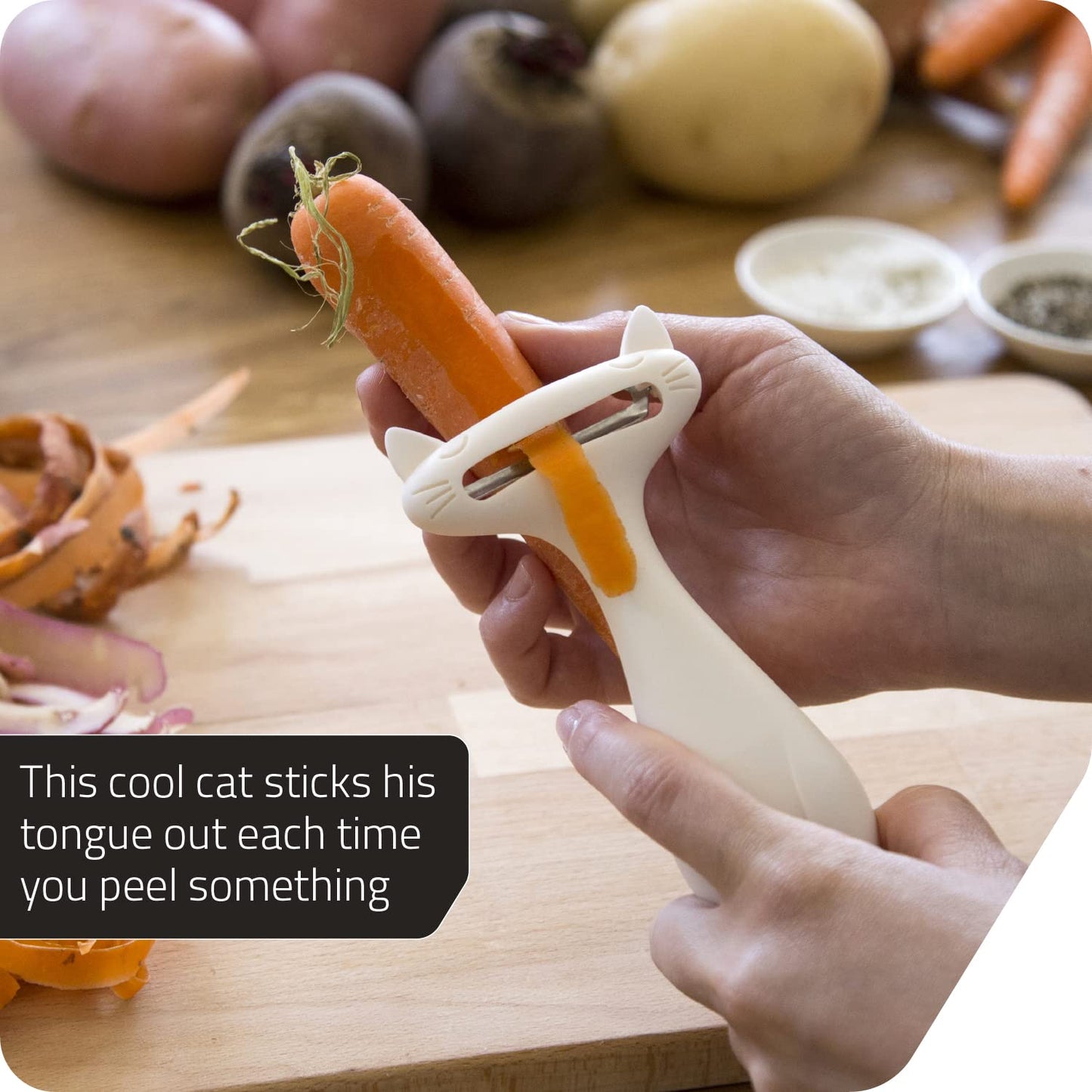 CatPeeler Vegetable Peeler - White