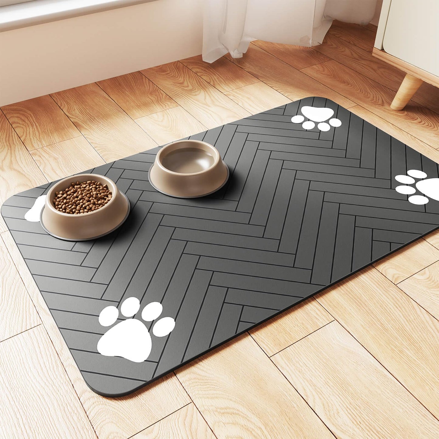 Pet Feeding Mat - Absorbent, Waterproof