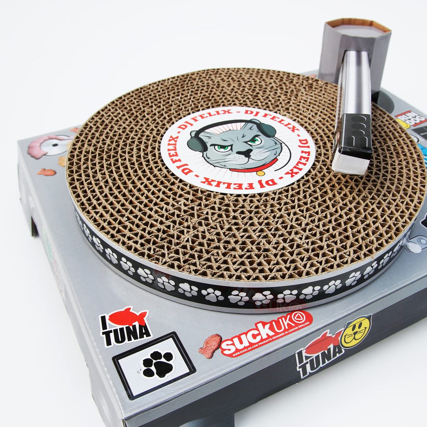DJ Cat Turntable Scratcher - Cardboard