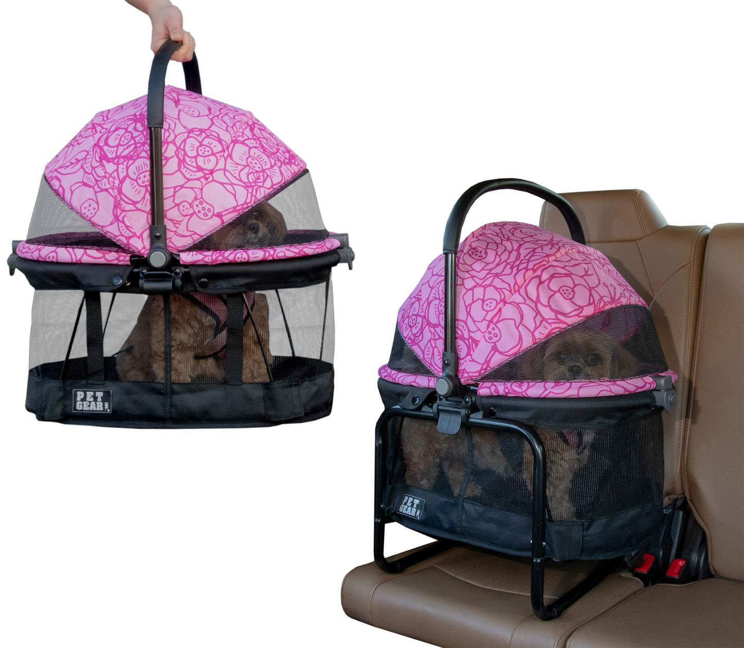 Pet Carrier & Booster Seat with 360° Visibility