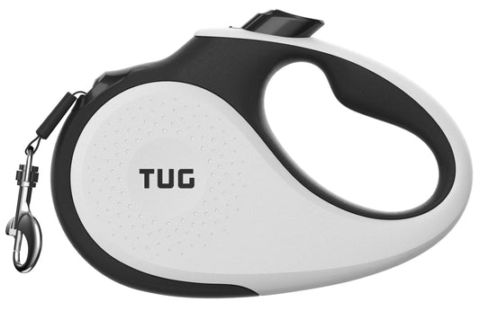 Retractable Dog Leash - 16 ft, White