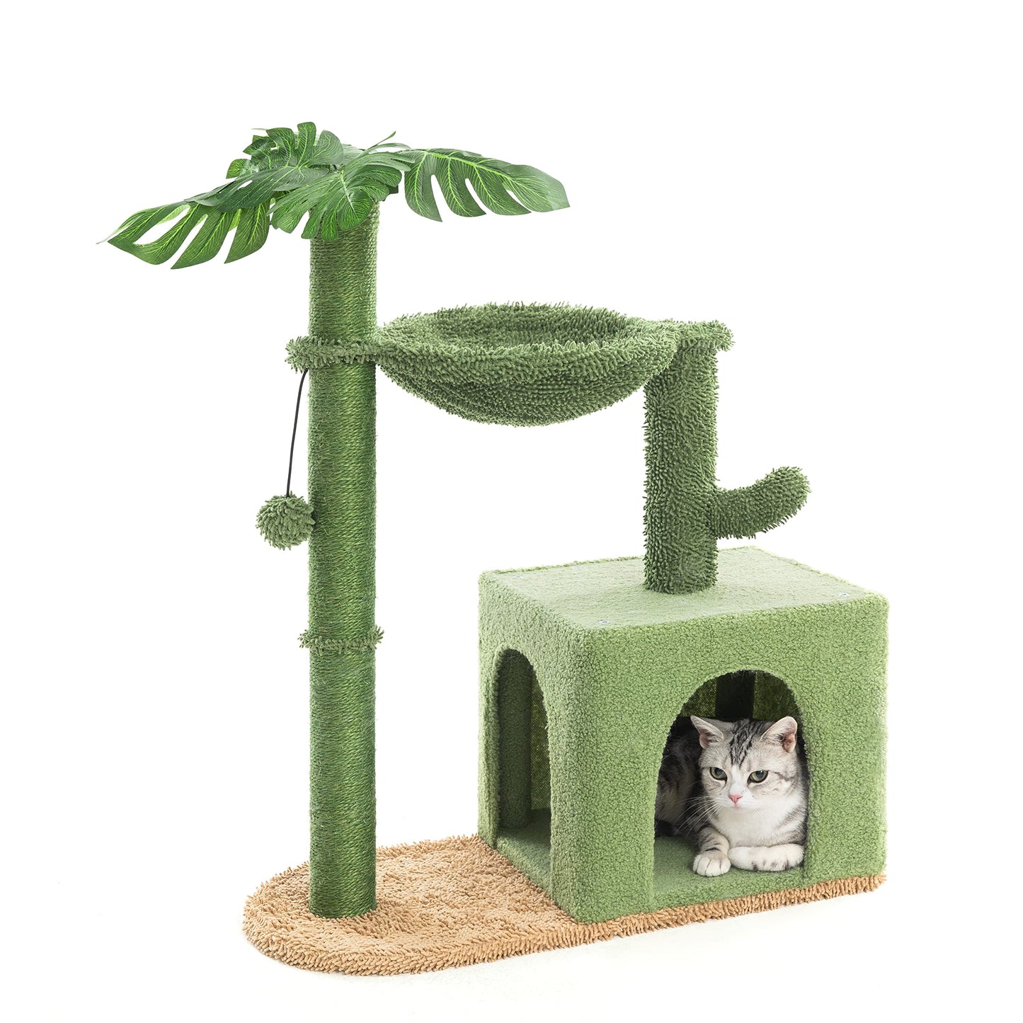 Cactus Cat Tree Condo with Hammock