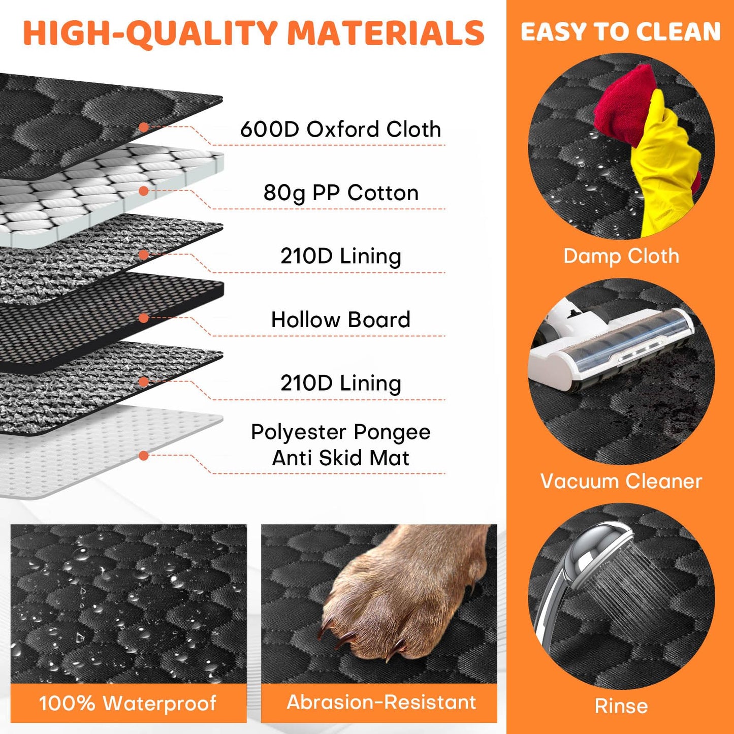 Back Seat Extender for Dogs - Waterproof