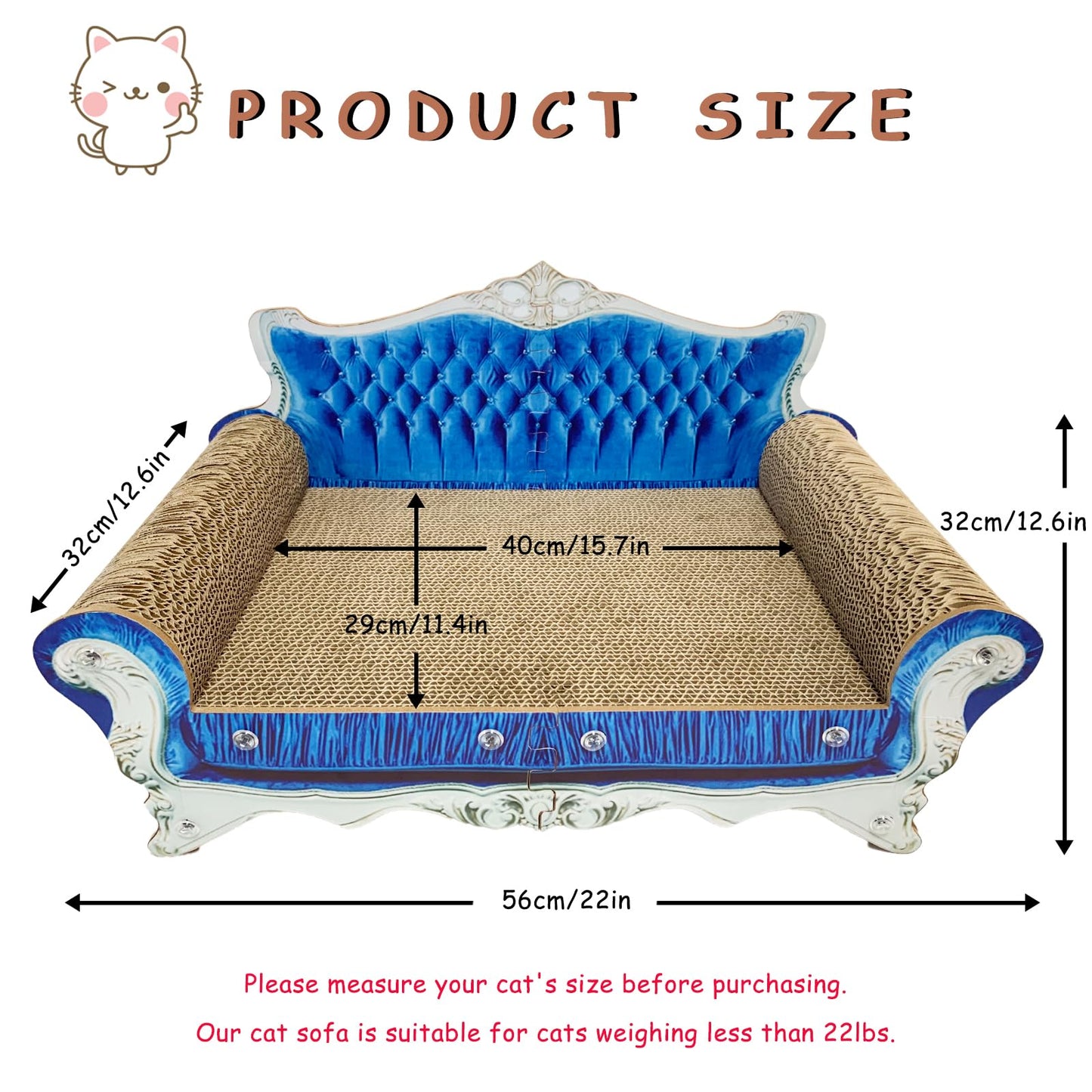 Luxury Cardboard Cat Scratcher Sofa