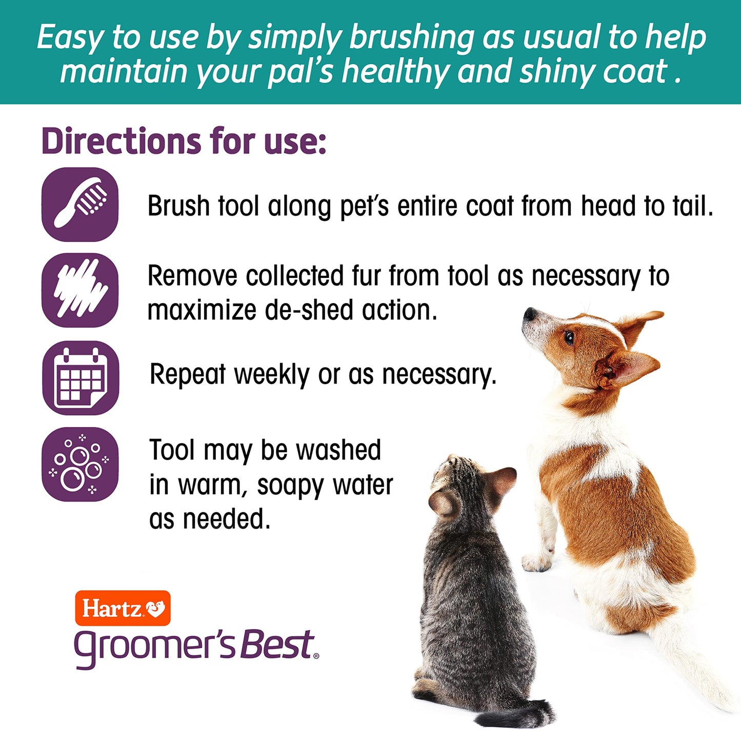 Combo Dog Brush - Multi-Colored