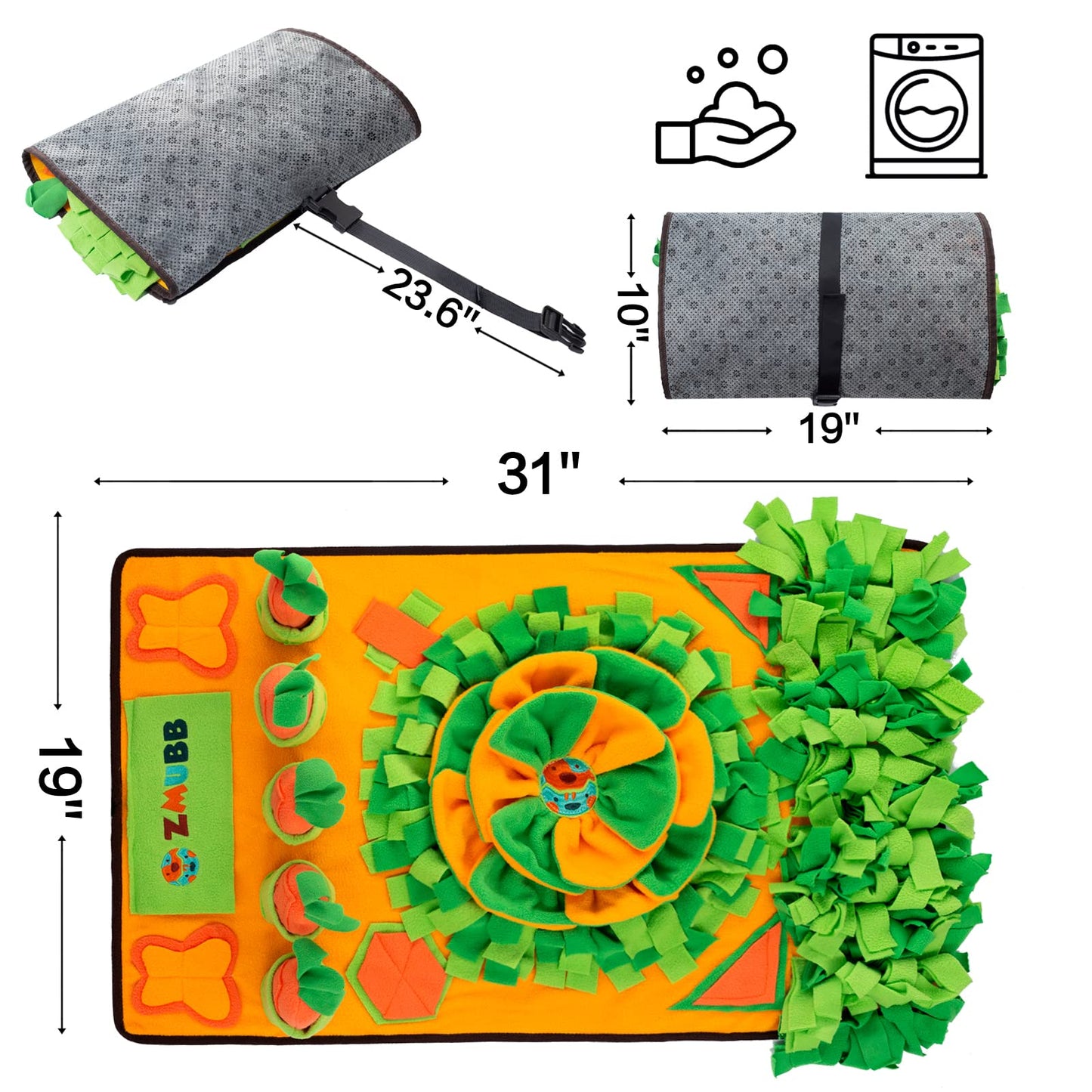 Pet Snuffle Mat for Dogs - Interactive Feeding Mat