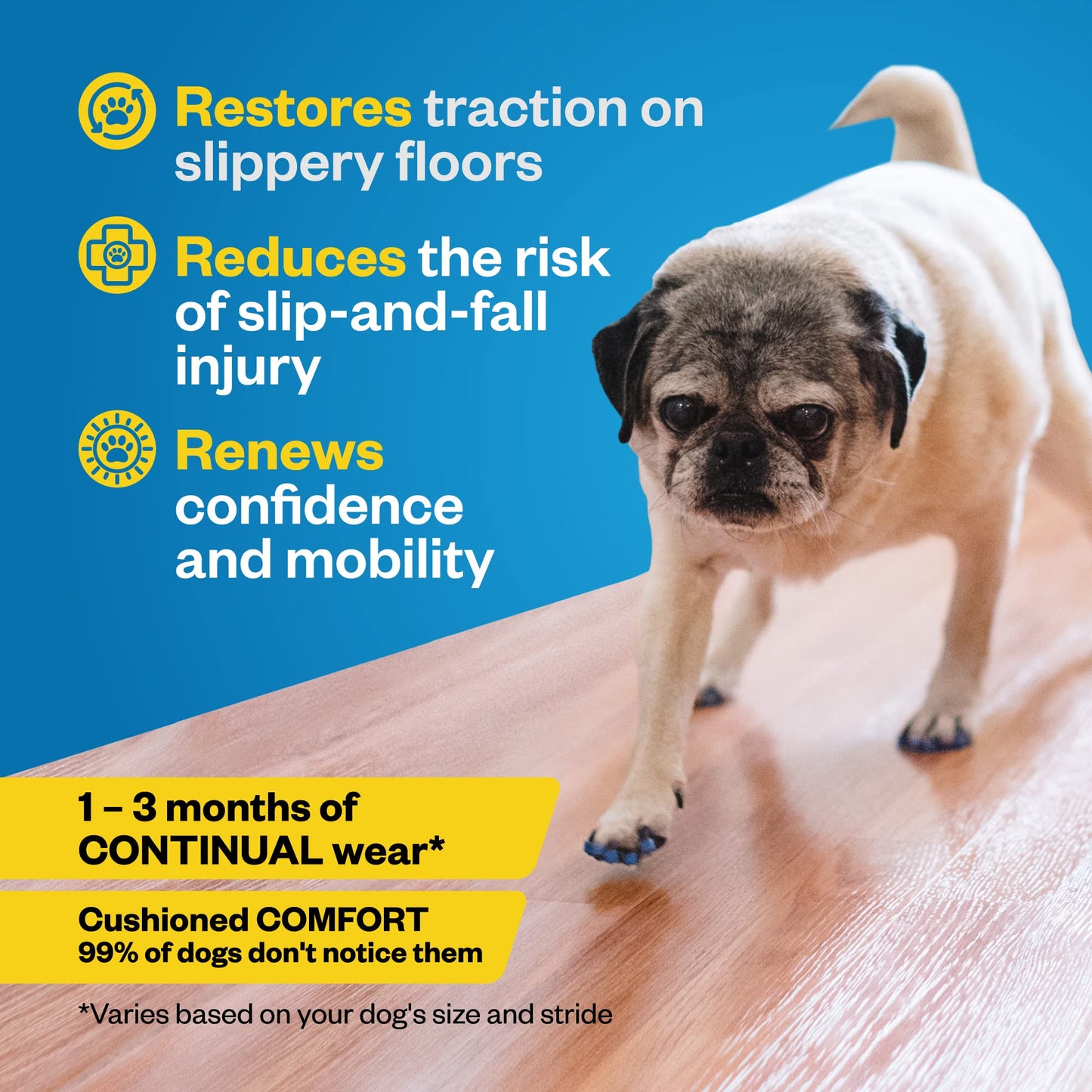 Dog Anti Slip Relief - Dog Grippers for Senior Dogs - Stop Sliding Instantly
