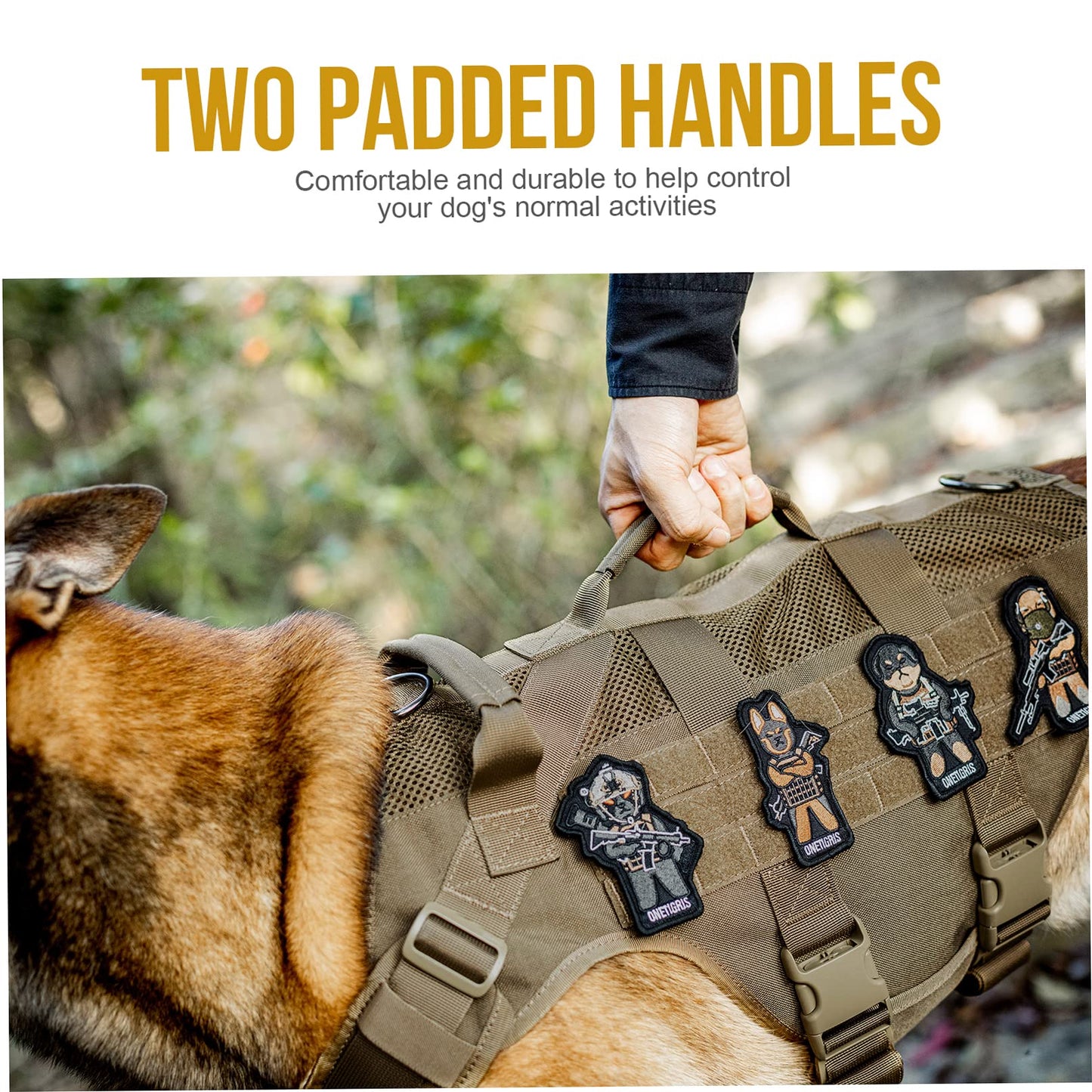 Tactical Dog Harness - Brown